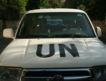 This is the UN keeping the peace? United Nations vehicle. Illustrative. By Joshua Spurlock 