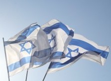 Israel to the rescue in Cyprus. Israeli flags. Illustrative. By Joshua Spurlock