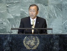UN Secretary-General Ban Ki-Moon. Courtesy of UN Photo/Marco Castro
