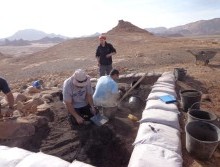 Excavation of metallurgical workshop in Timna. Photo Courtesy of Central Timna Valley Project – Tel Aviv University