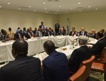 Israeli Prime Minister Benjamin Netanyahu meets with various African leaders at UNGA. Photo courtesy of Kobi Gideon / GPO